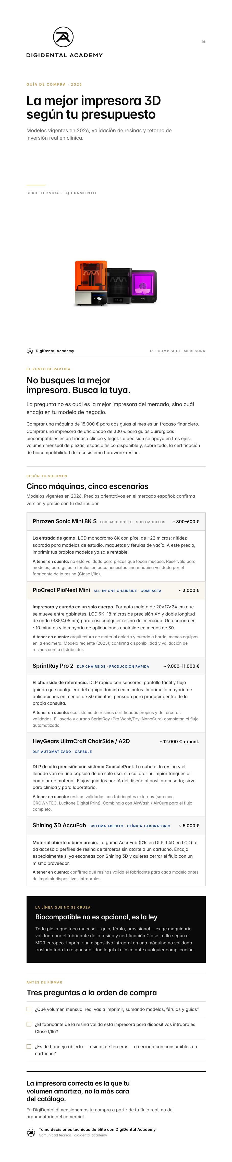 Vista previa de Qué impresora debería comprar para mi clínica