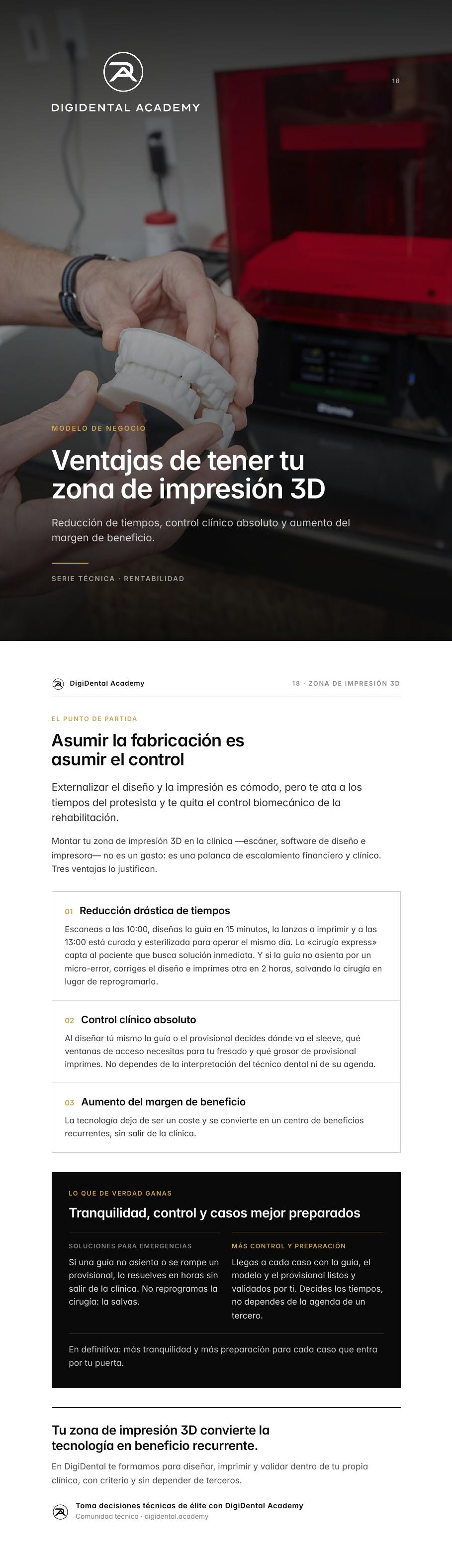 Vista previa de Ventajas de tener tu zona de impresión en la clínica