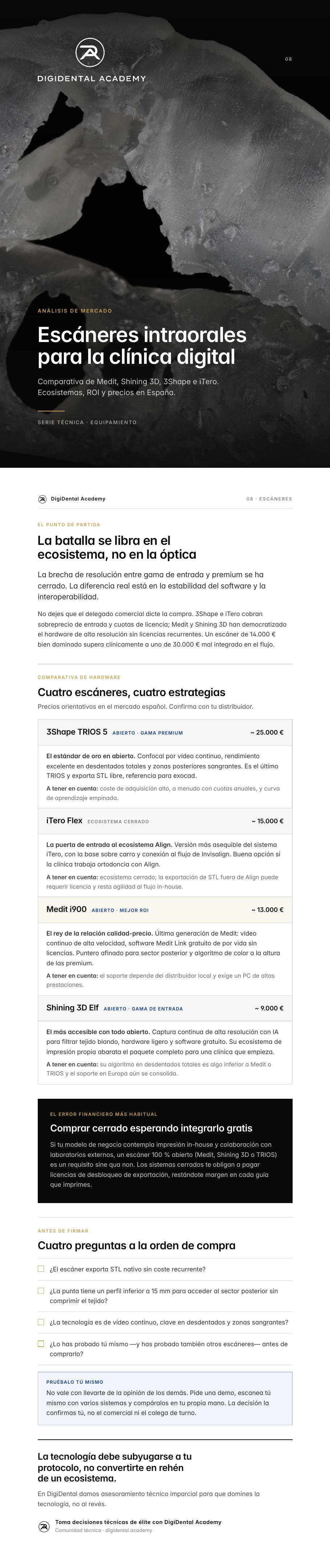 Vista previa de Escáneres intraorales para la clínica dental